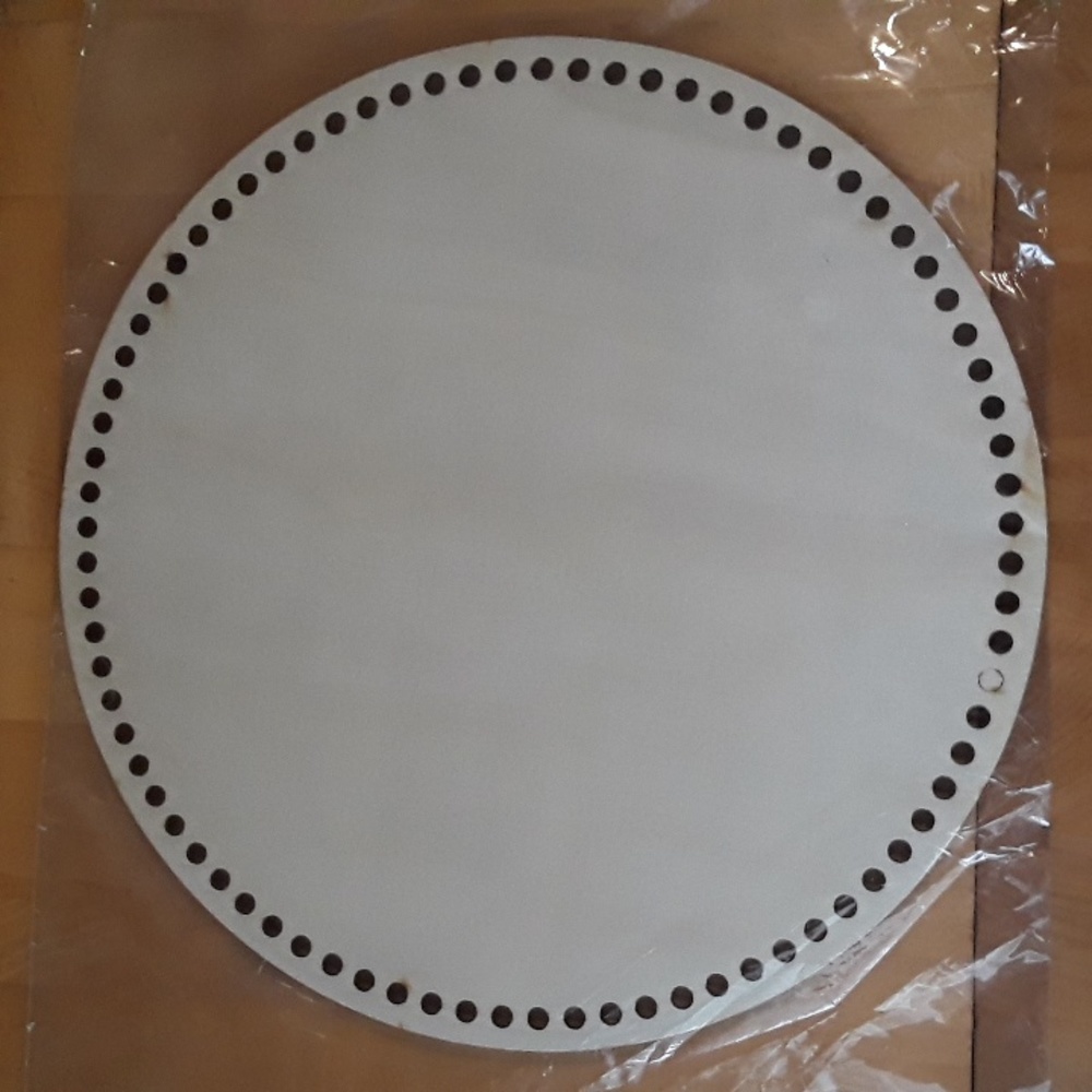 Round Wooden base for crochet basket, Wooden Bottom Basket.